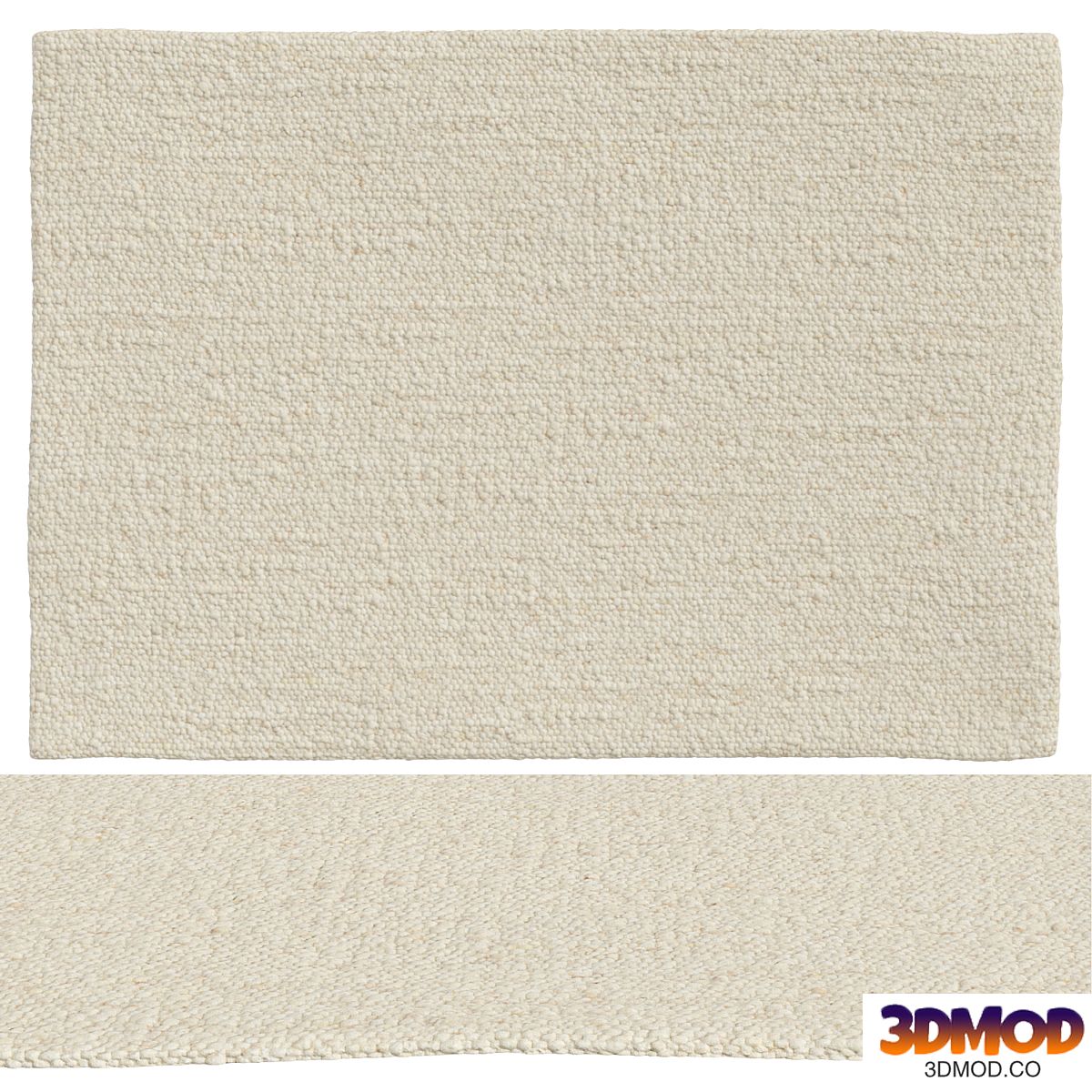 Carpet Diano Knit Effect Wool by La Redoute