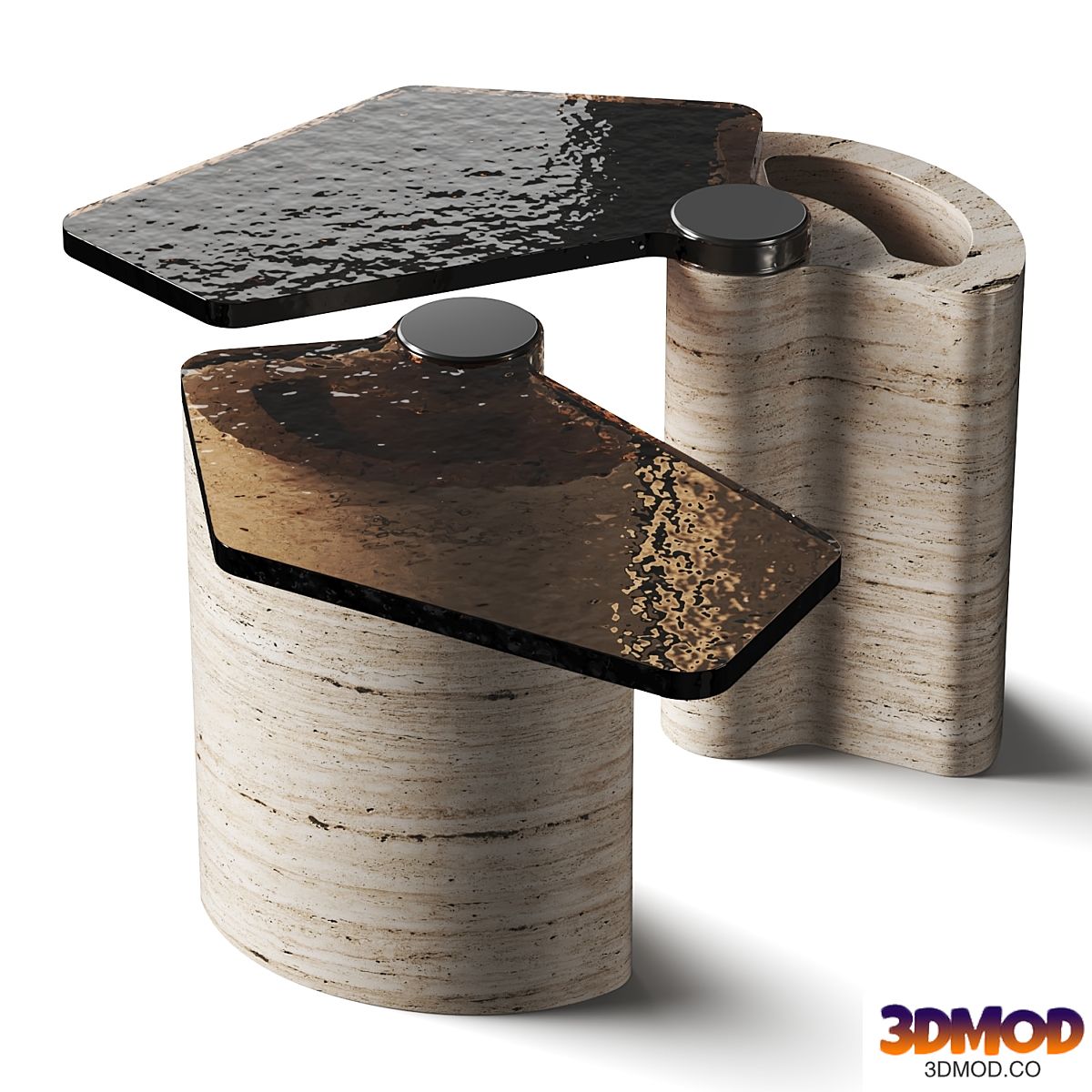 Henge Plynto Rapolano Stone Coffee Table