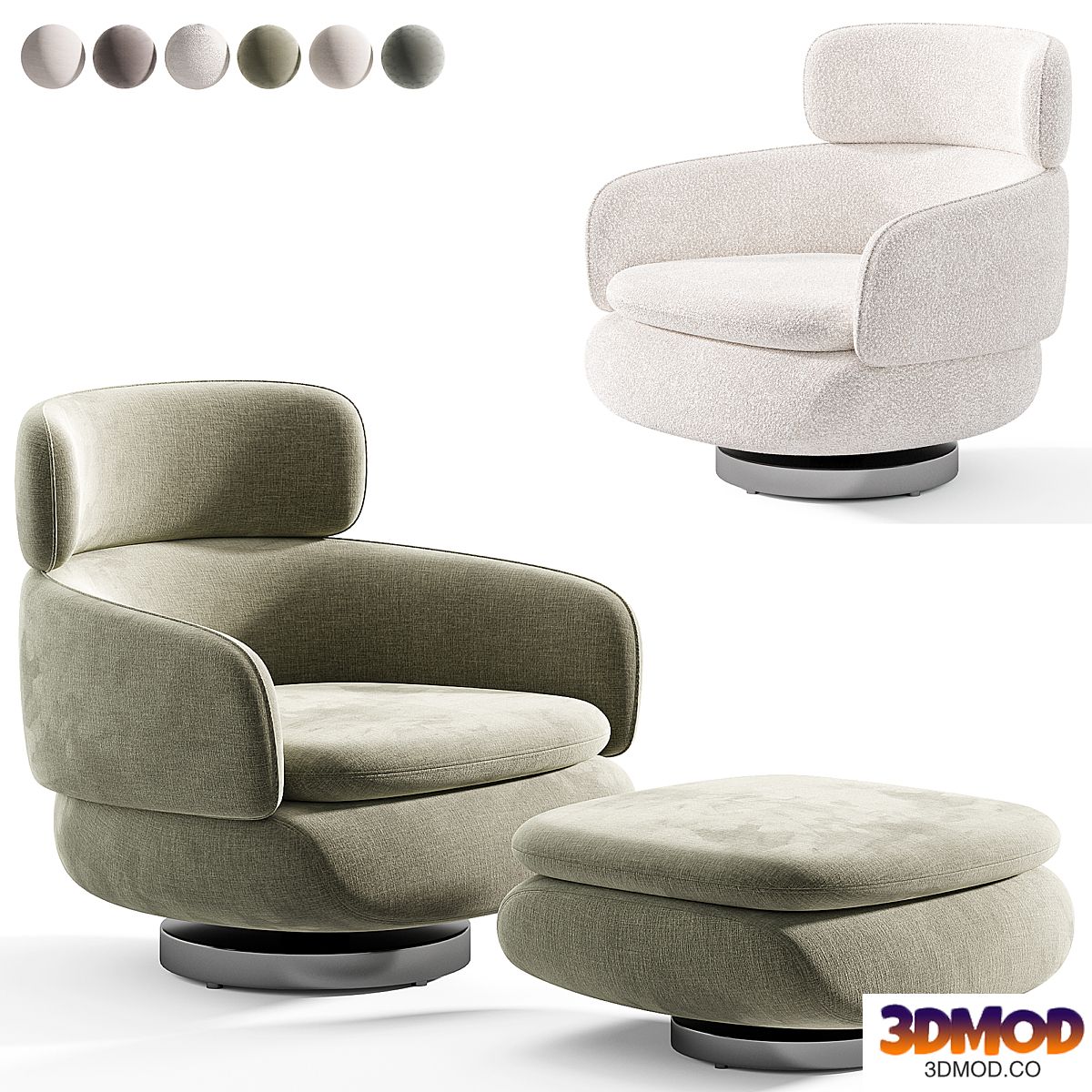 Vivienne High Armchair by Minotti