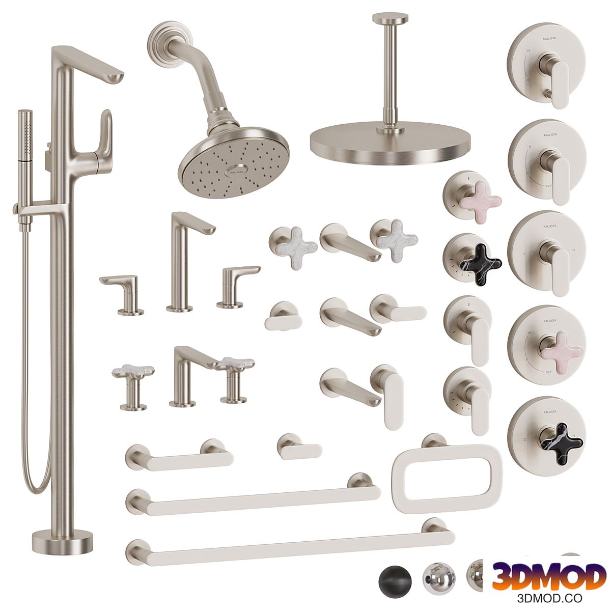 Faucet and shower set by Kallista