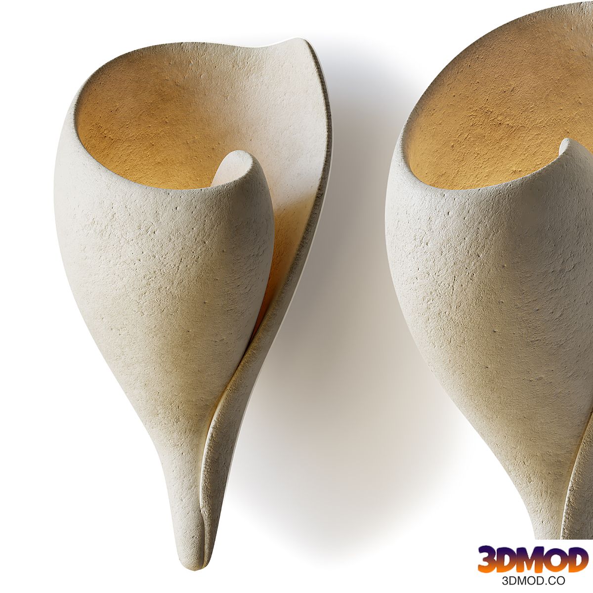 Handmade Monumental Shell Wall Light