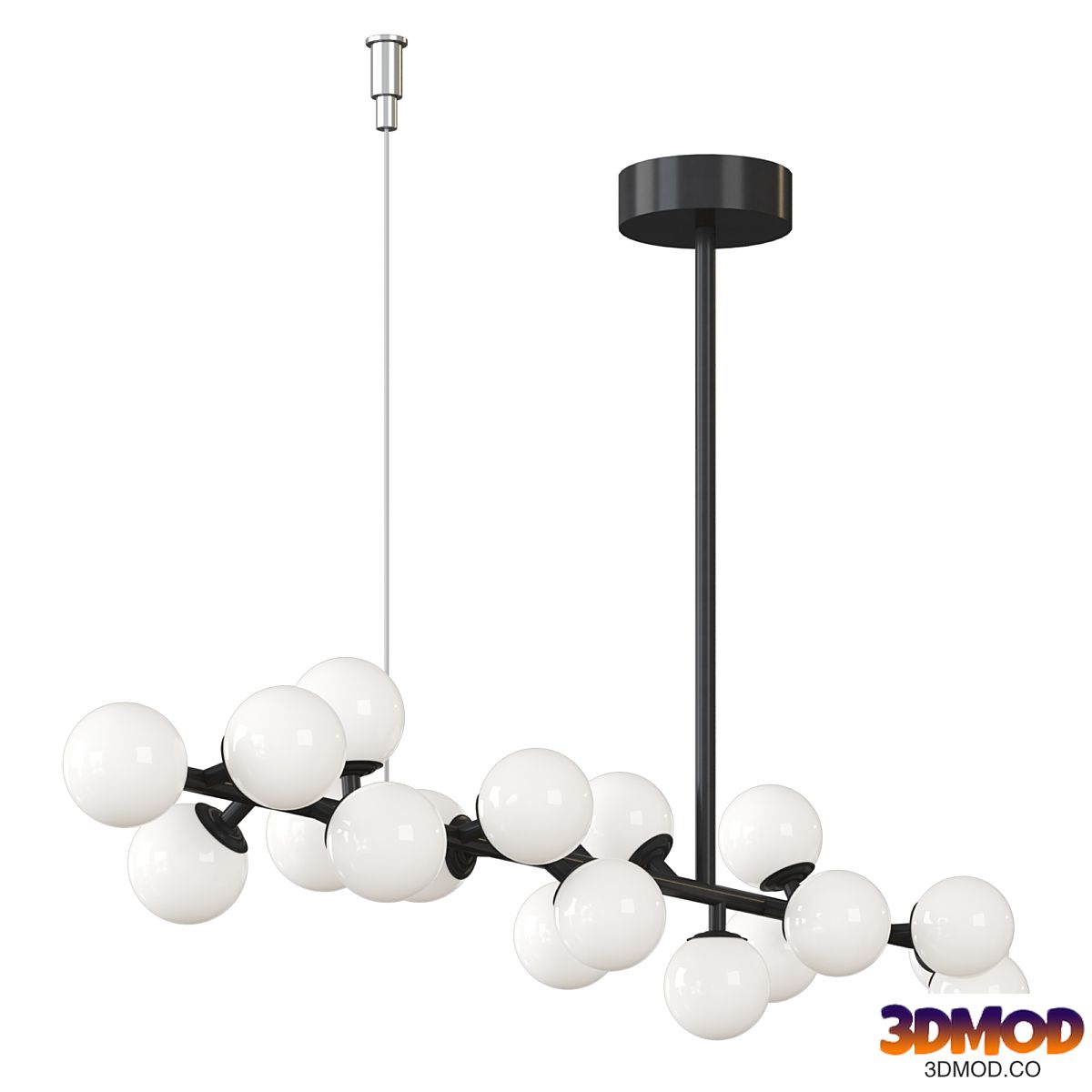 Modern Linear Balls Chandelier | Pendant Light