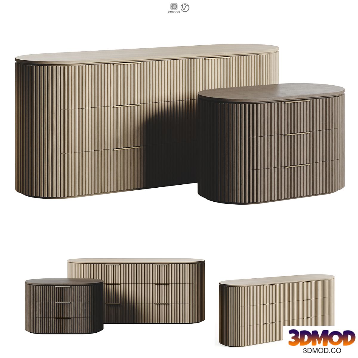RH BYRON SIDEBOARD LivCollection HRZ-Reveal