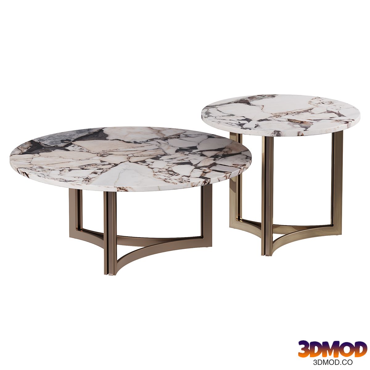 Round marble coffee table