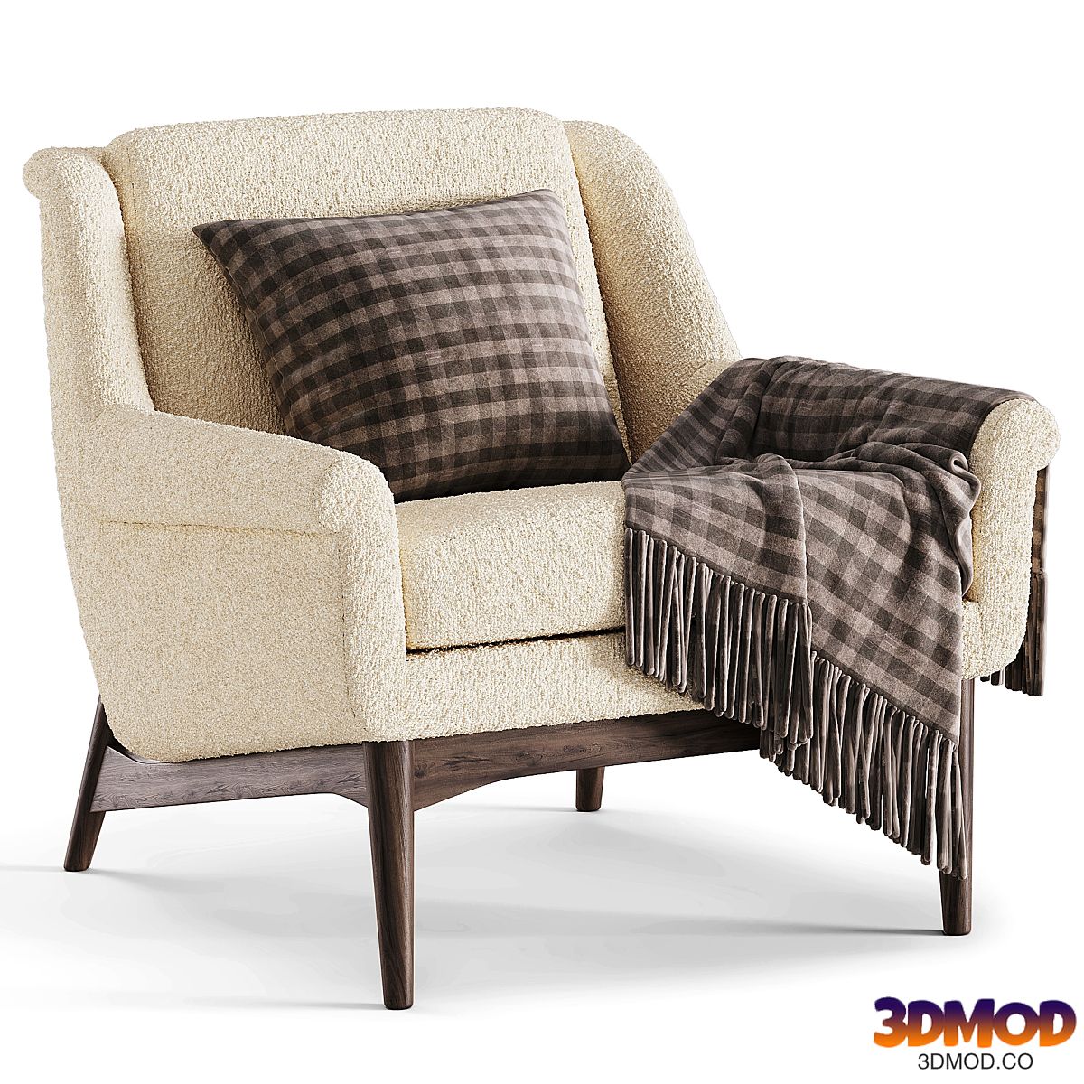 Lulu White Small Armchair