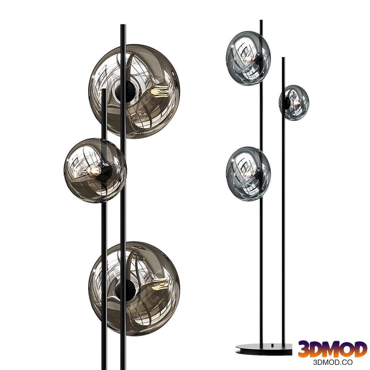 Riflessi Nubola PT Blown Glass Floor Lamp