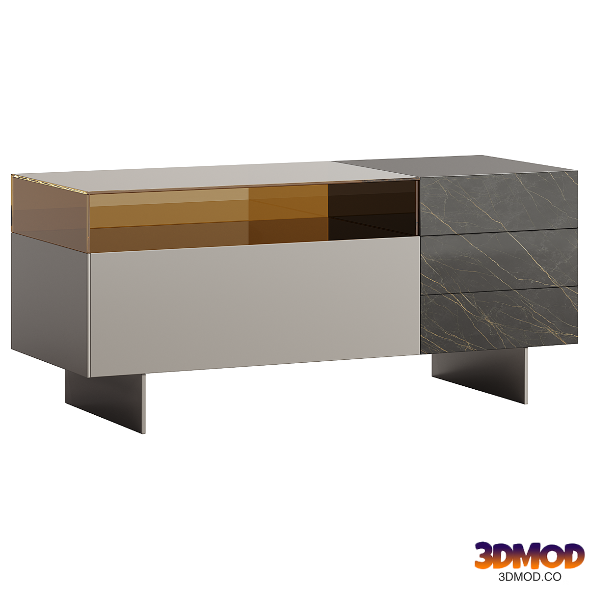 Lago Glass Sideboard