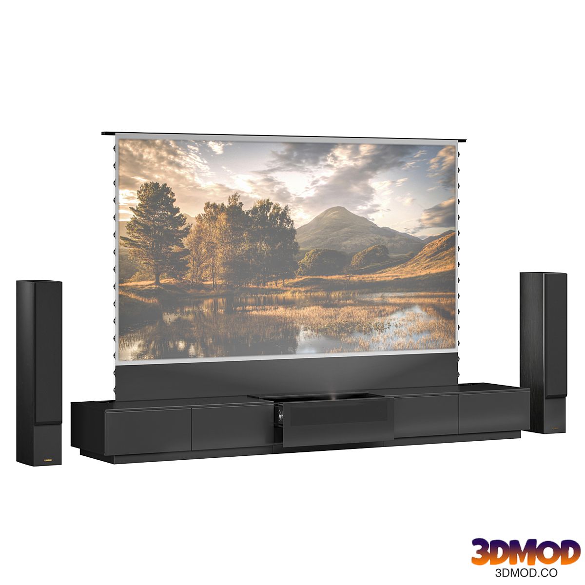 Vividstorm Laser TV Cabinet Monte Carlo