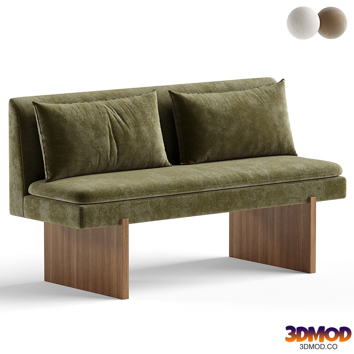 Umi Velvet Dining Sofa