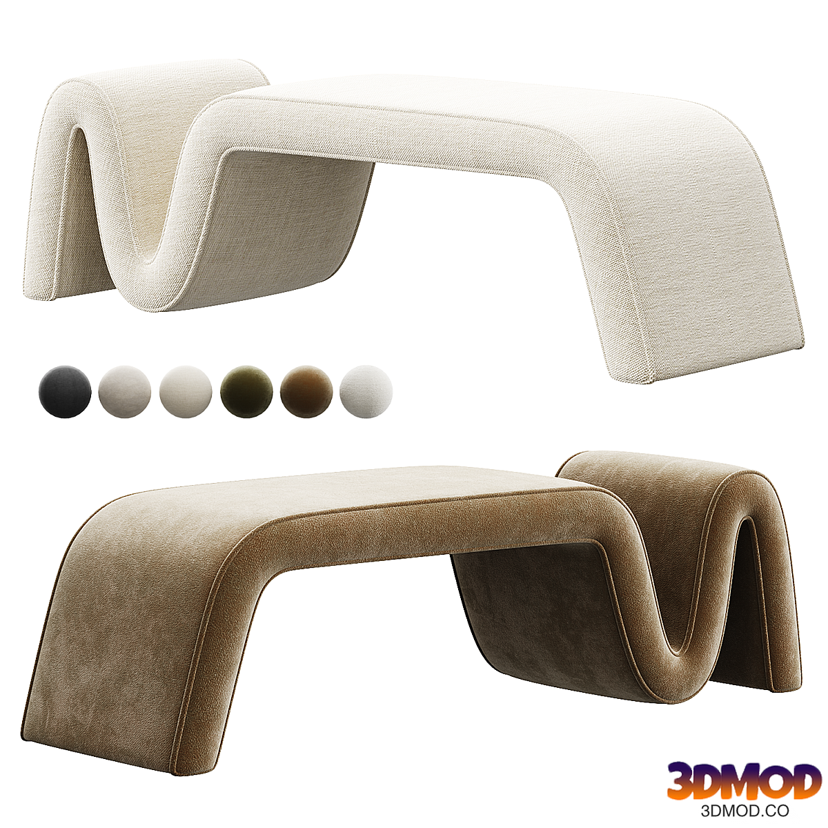 Interior bench Wave