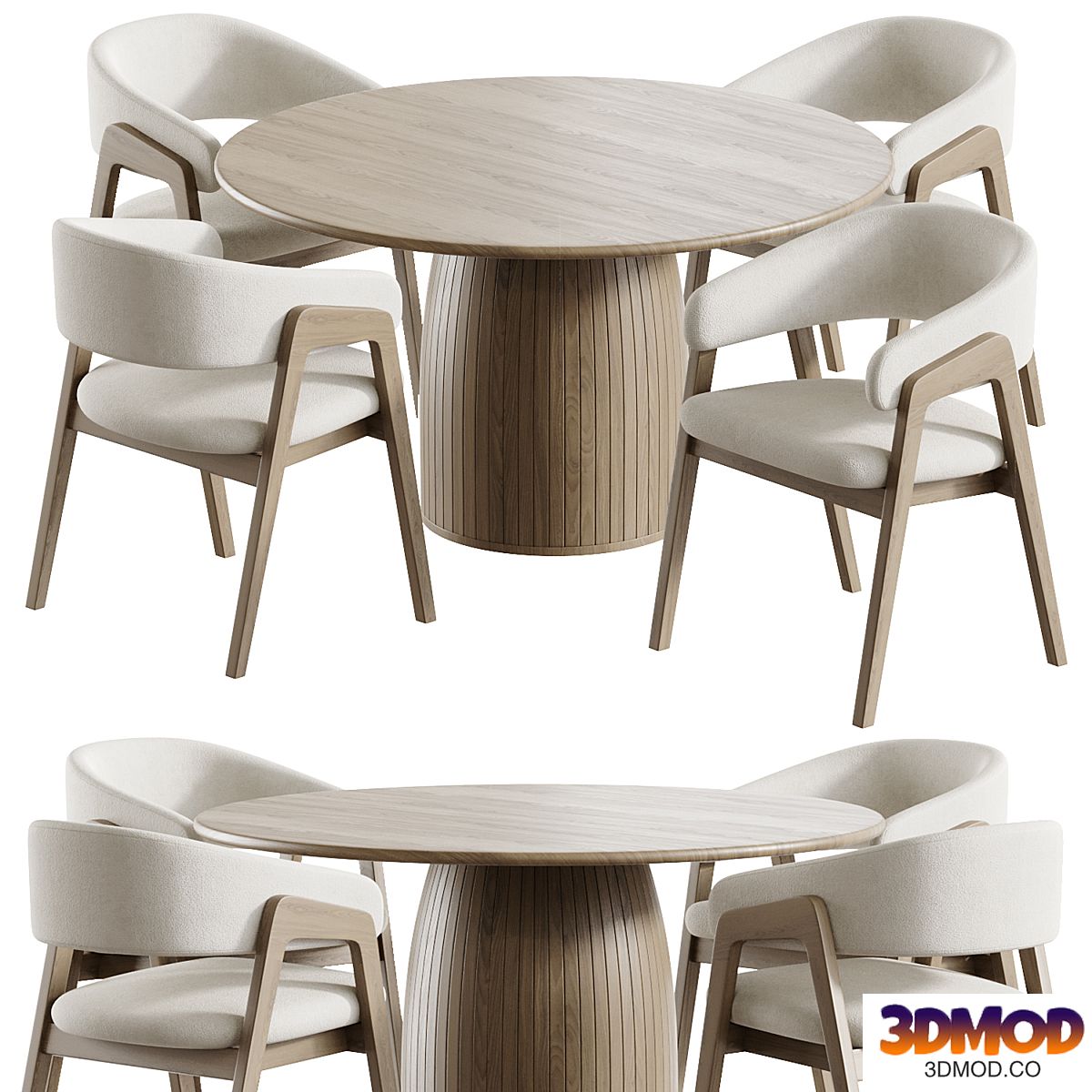 Josra Dining Chair and Arbor round table