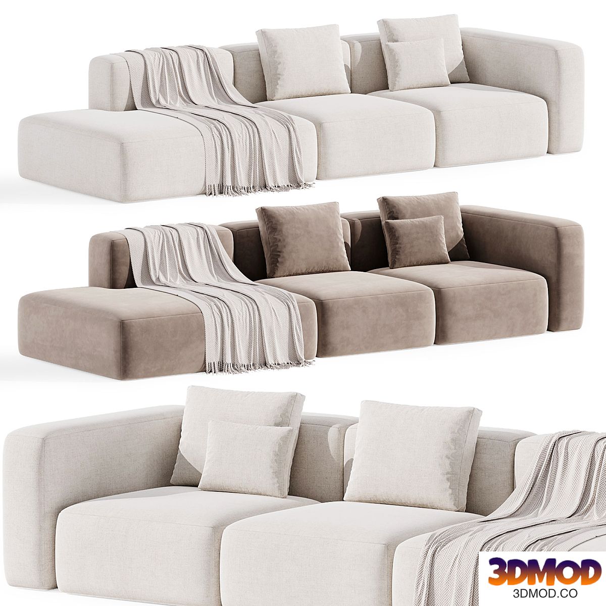 BASECAMP CHAISELOUNGE left Modular Sofa