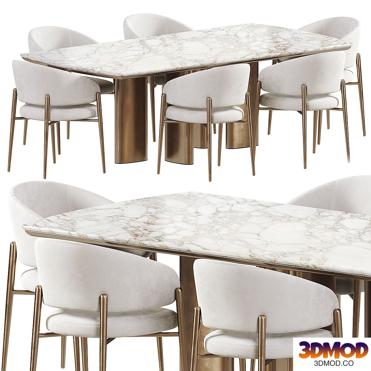 Mateo Dining chair, Adrien Table