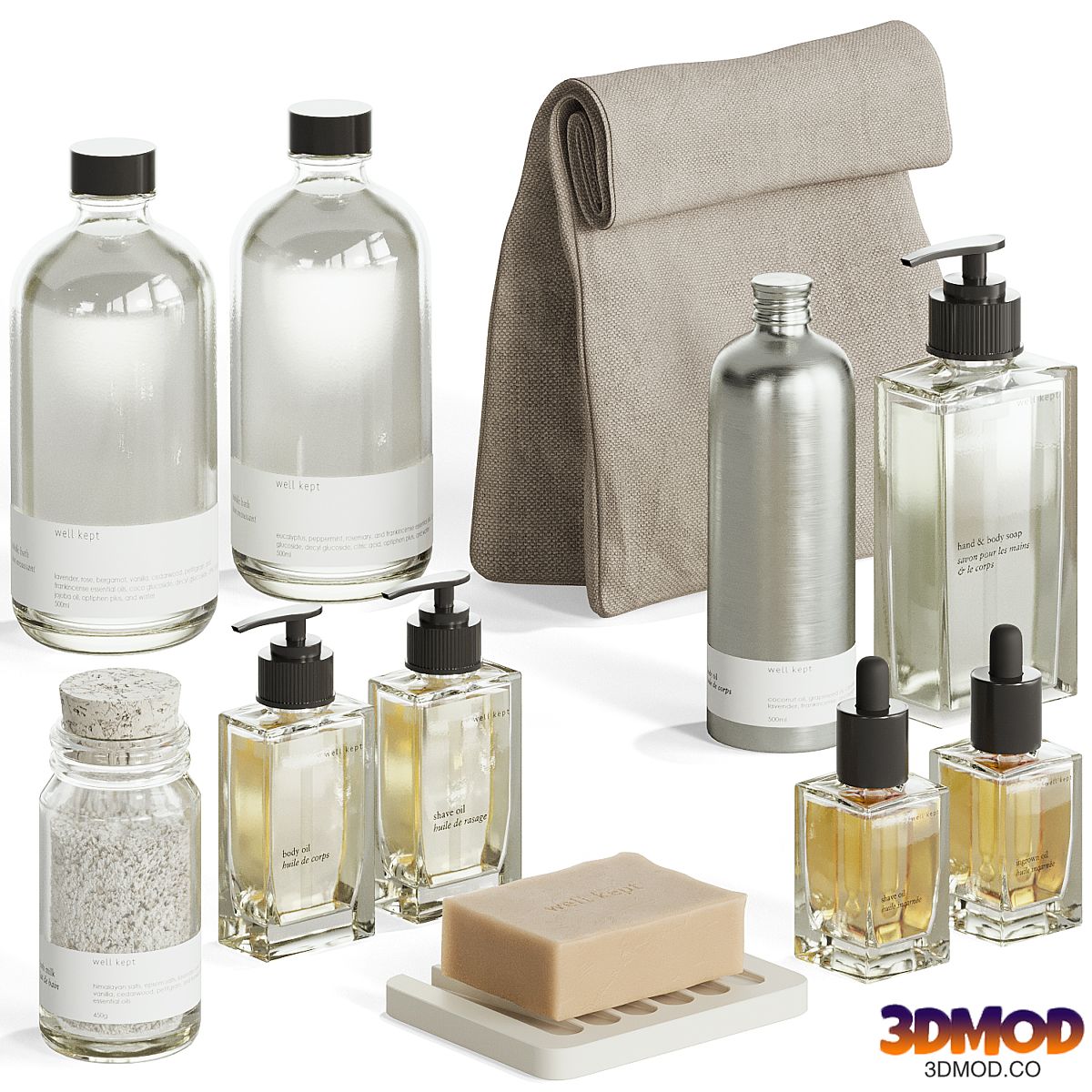 Well kept cosmetics set