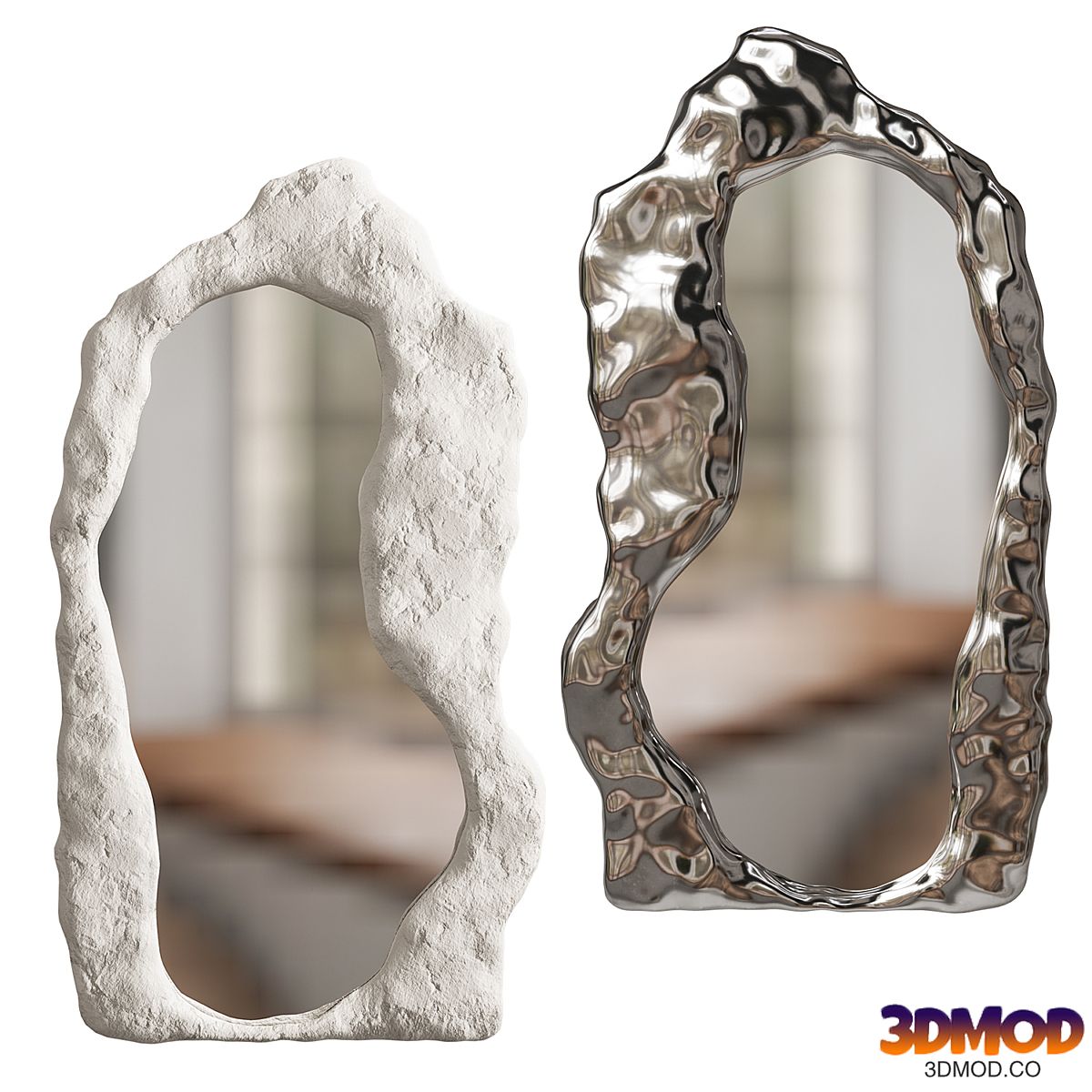 Mirror in a massive frame