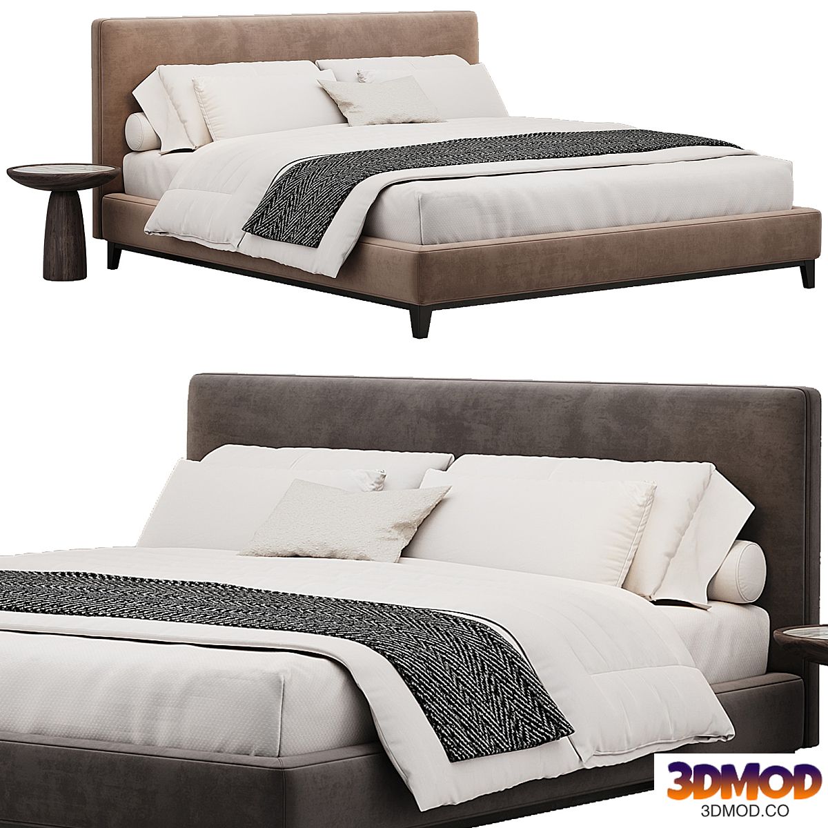 Andersen Double Bed By Minotti