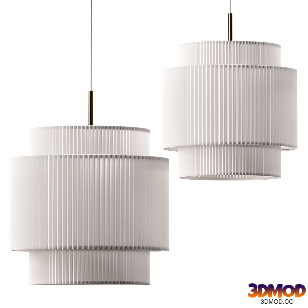 Mid Century Iron LED Pendant Light