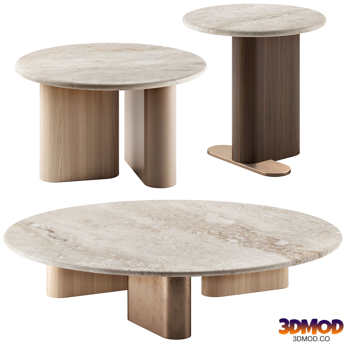 ONNO Round Coffee Table by Giulio Marelli