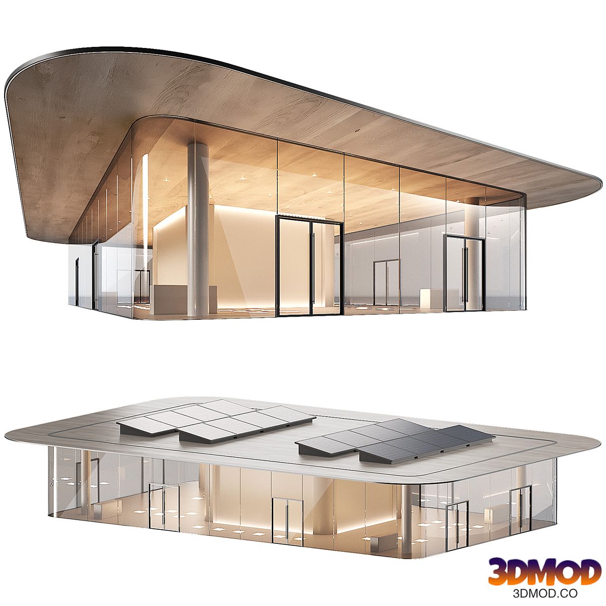 Commercial building 7. Exhibition salon store. Showroom. Museum.