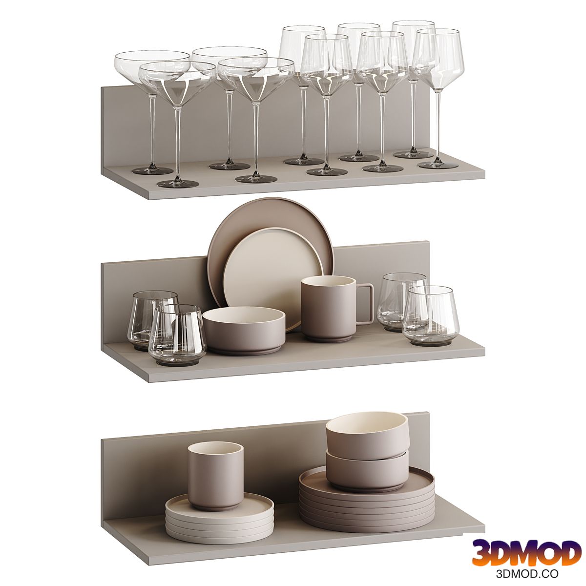 Decor set Kitchen Utensils 02