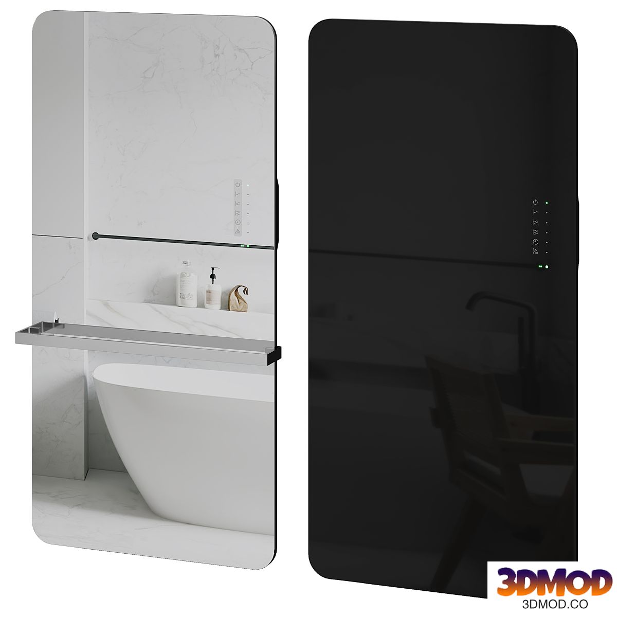 Disenia - Helios Wall-mounted Glass Panel Radiator