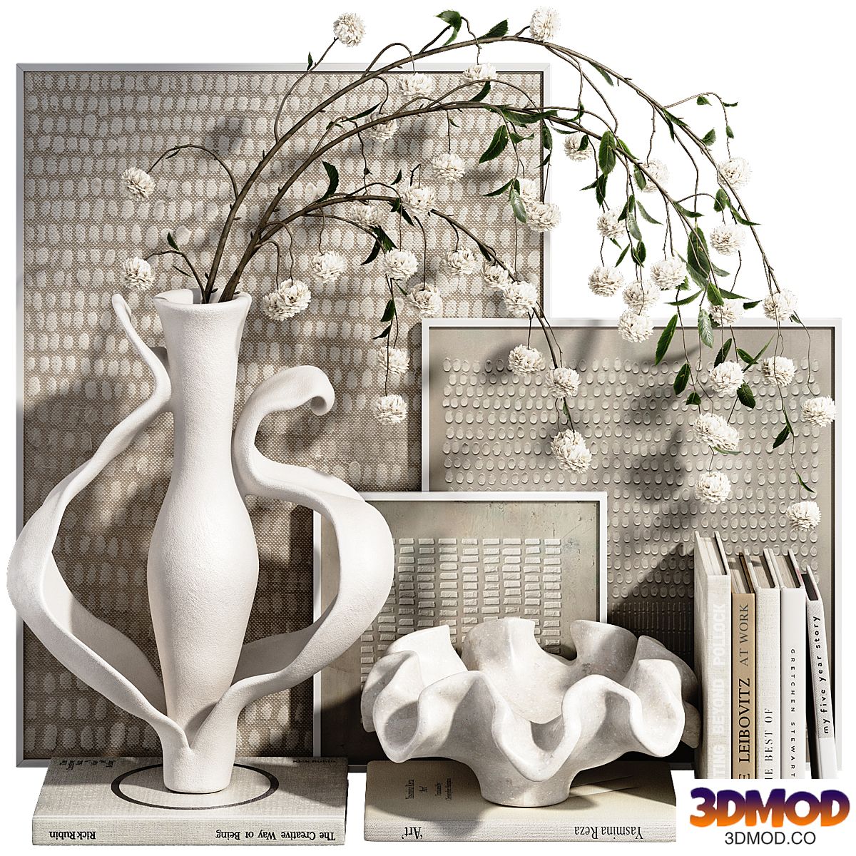 Decorative set with branch ch25
