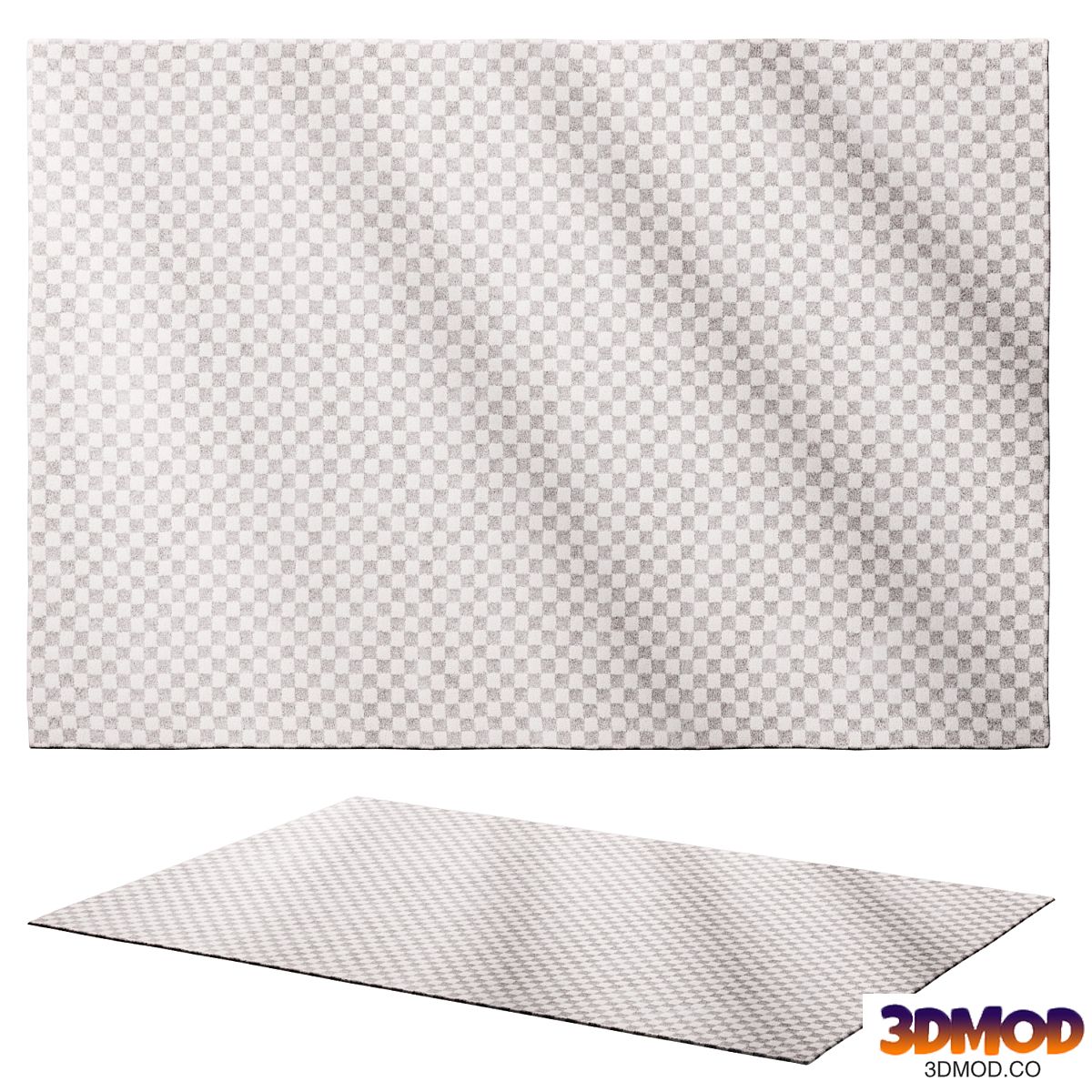 Scandina - Light Grey/White Rug