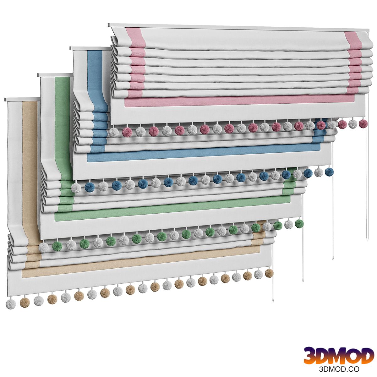 Roman blinds for children's room 04