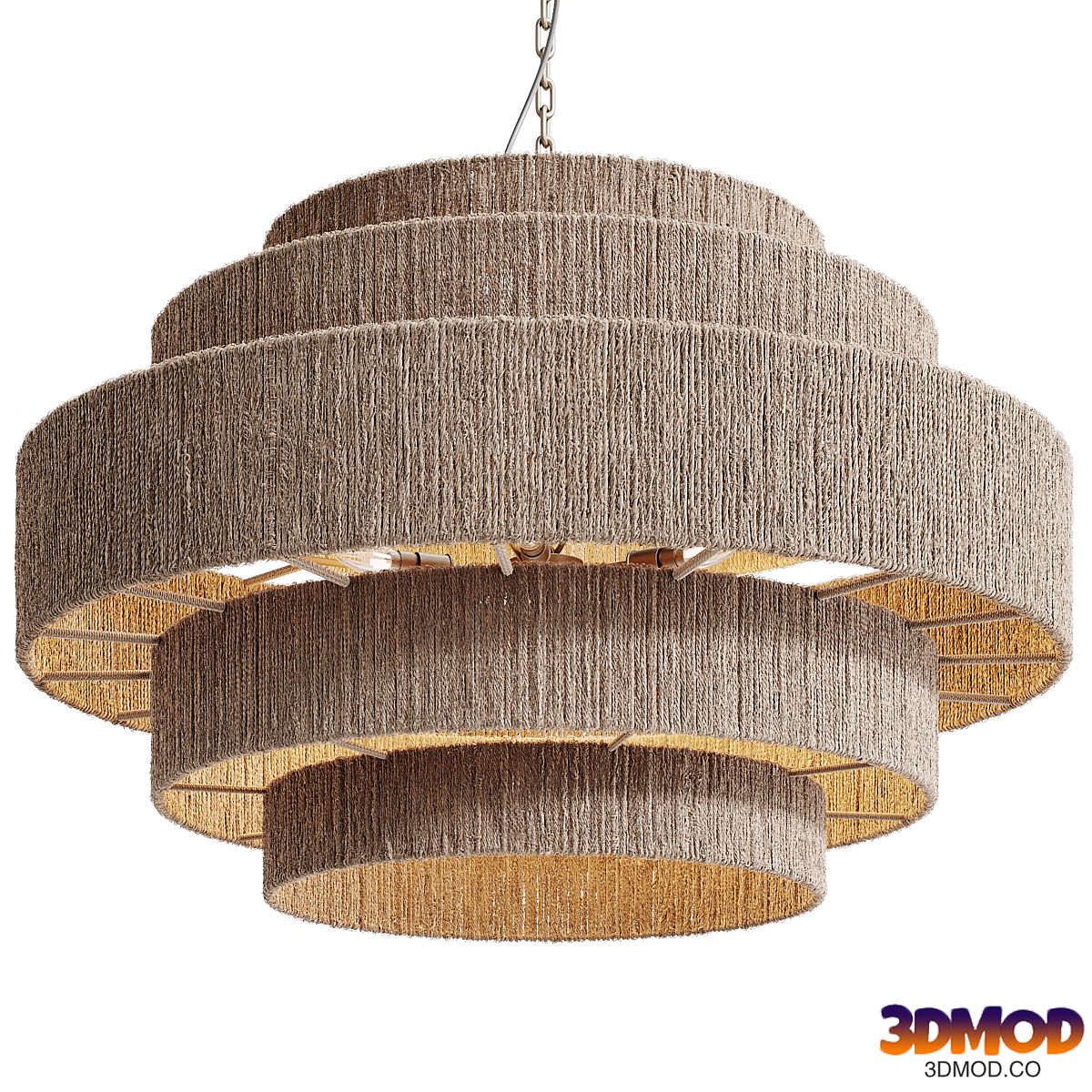 Japandi Jute Wicker Hanging Lamp
