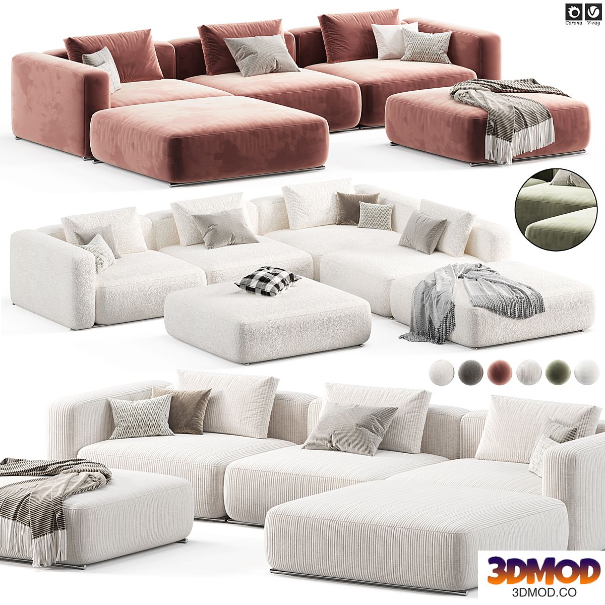 Poliform Shangai Modular Sofa