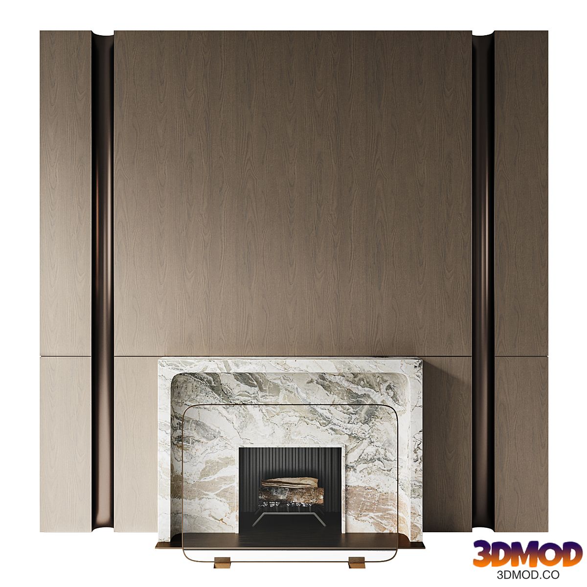 Fireplace with marble portal SIII3