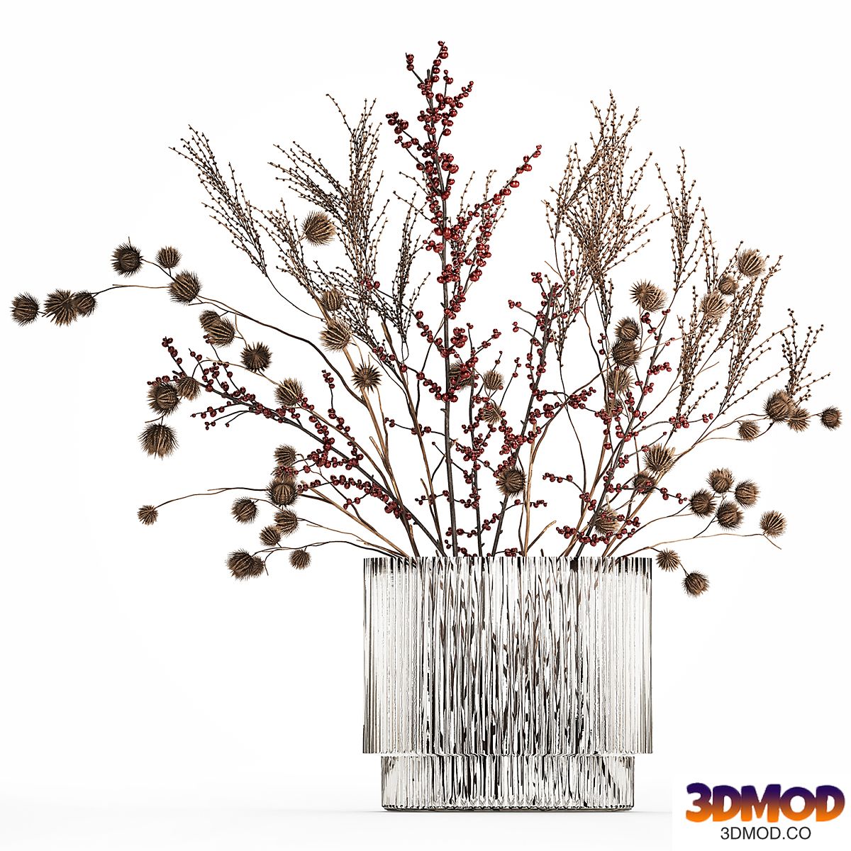 Flower bouquet of dried flowers. Set 493.