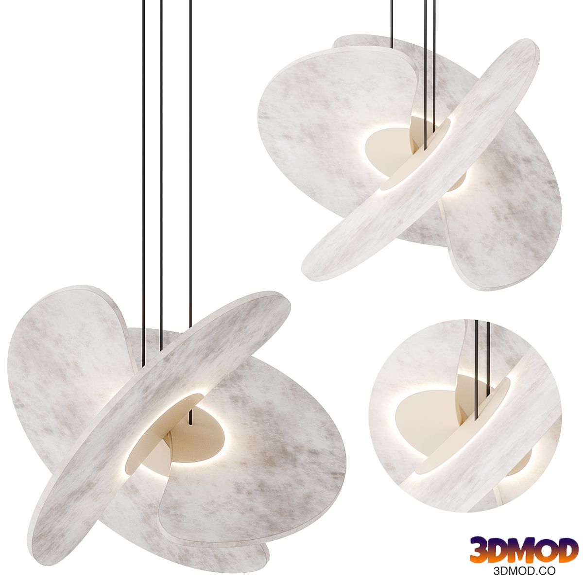 Chandelier Luceplan Levante by Marco Spatti