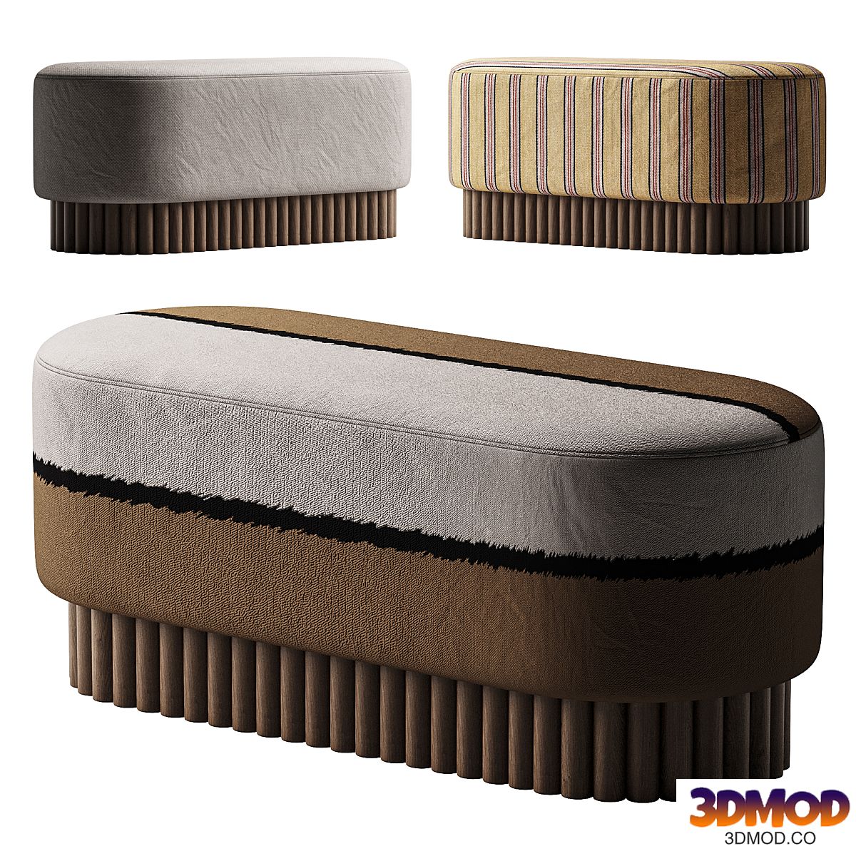 EnsAmble Loto Pouf Bench