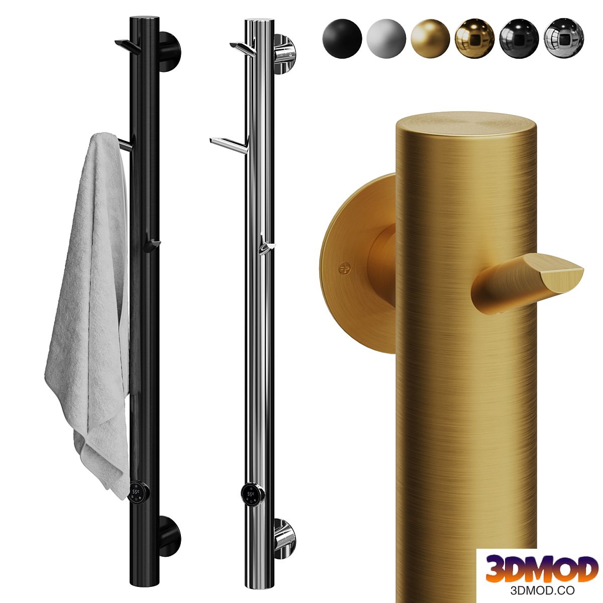 Boheme Oak Towel Rails