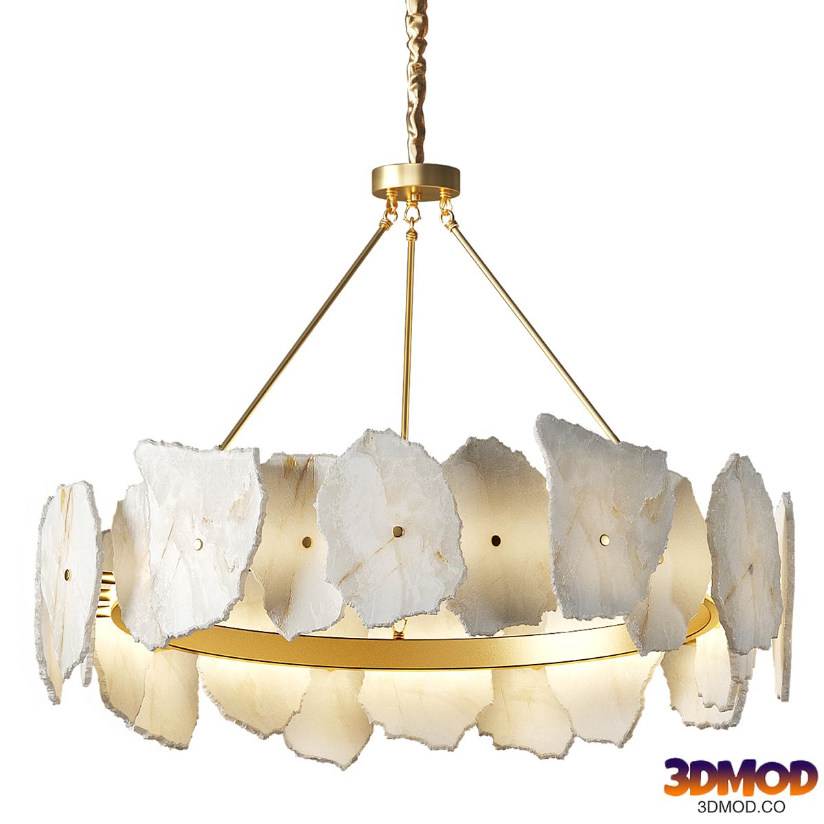 Modern Round Marble Chandelier