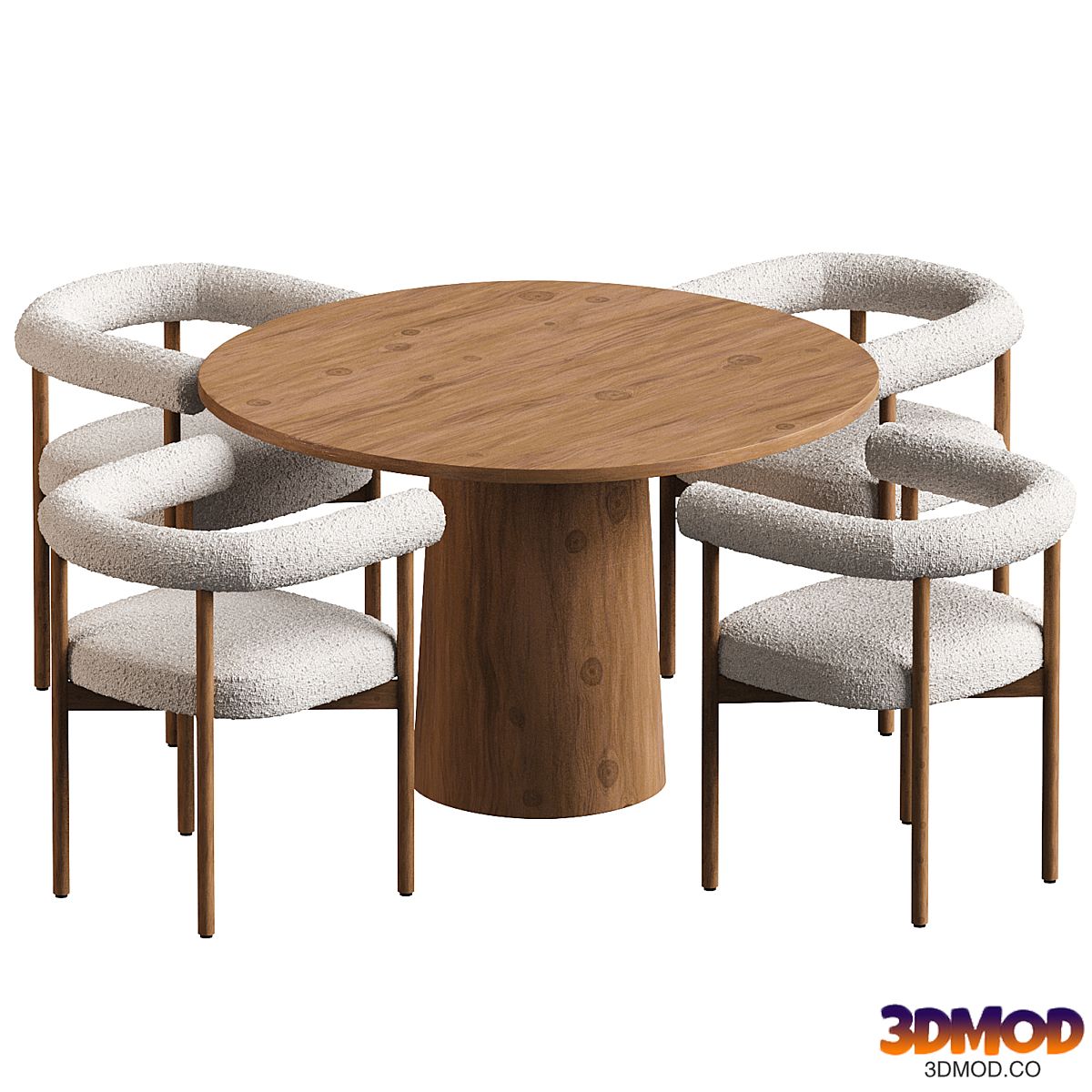Mixon Chair and Round Dining Table