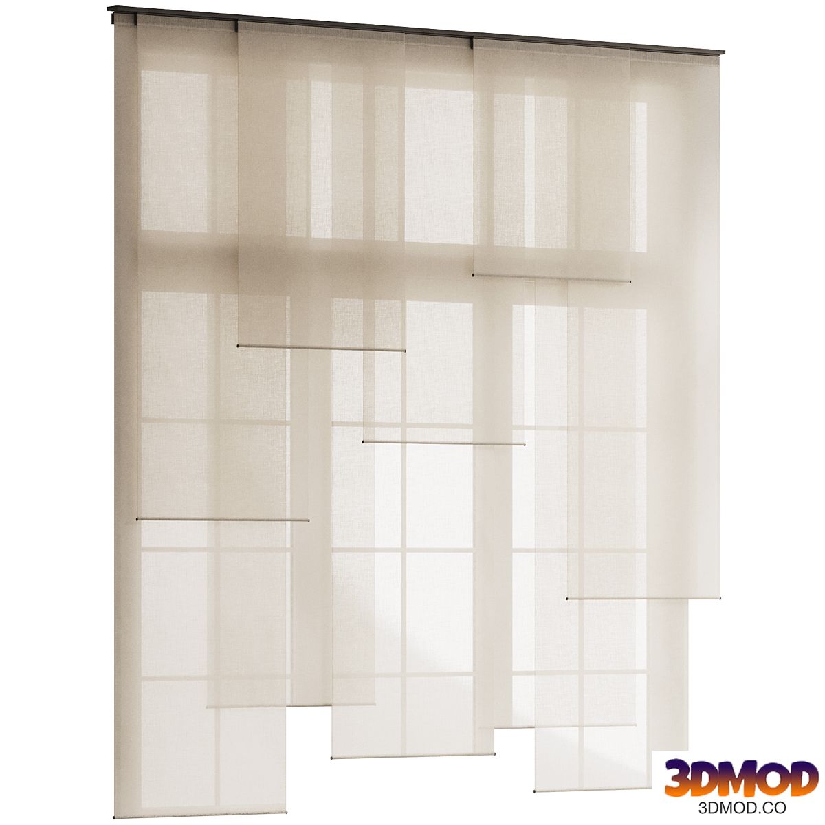 Layered Panel Curtain 2
