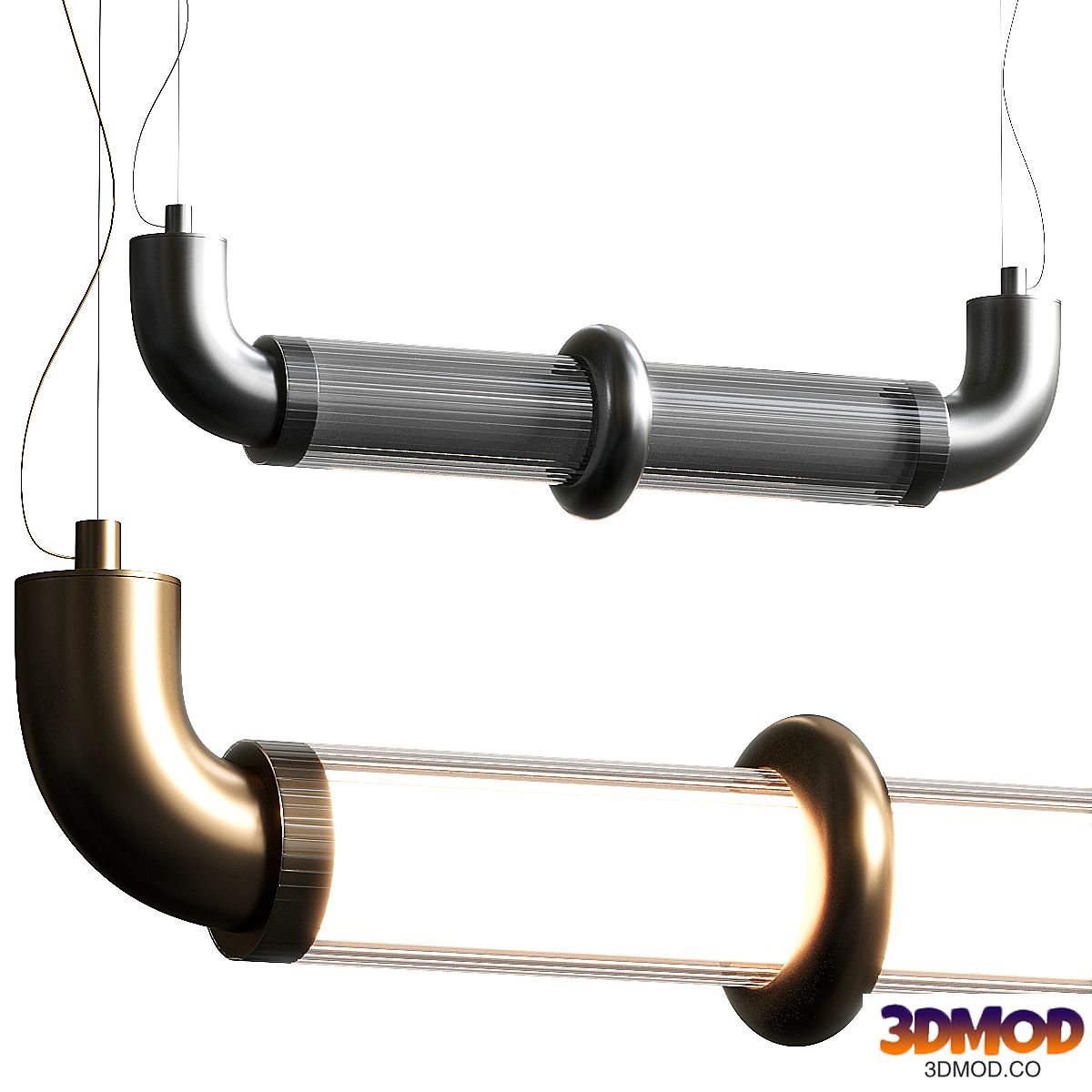 Stillux Lighting Lab Tube Horizontal Pendant Lamp