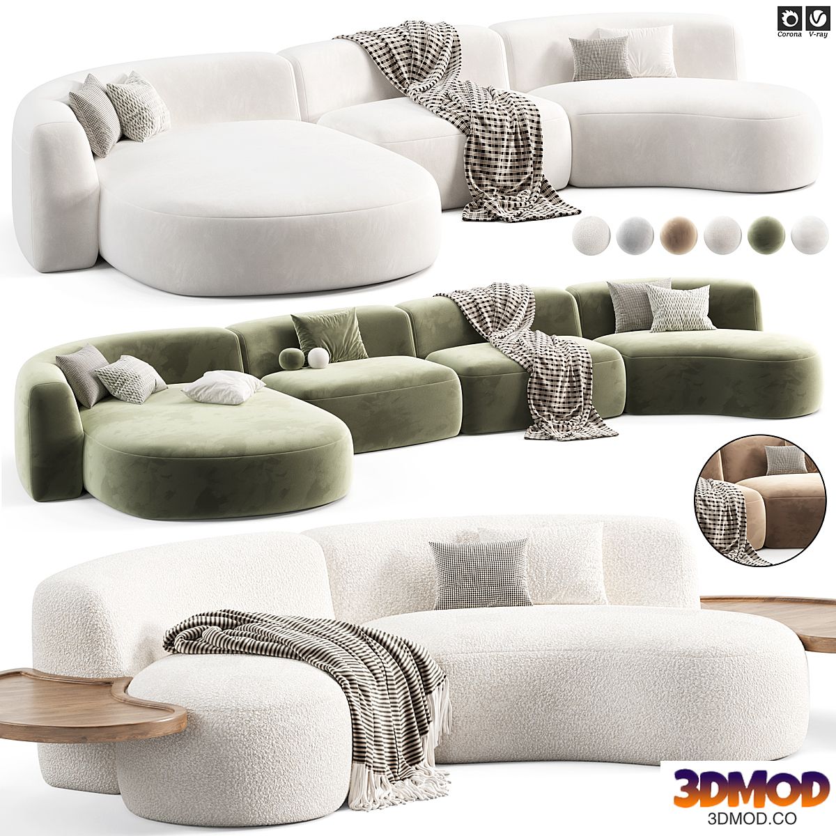 Oze Modular Sofa by Kookudesign