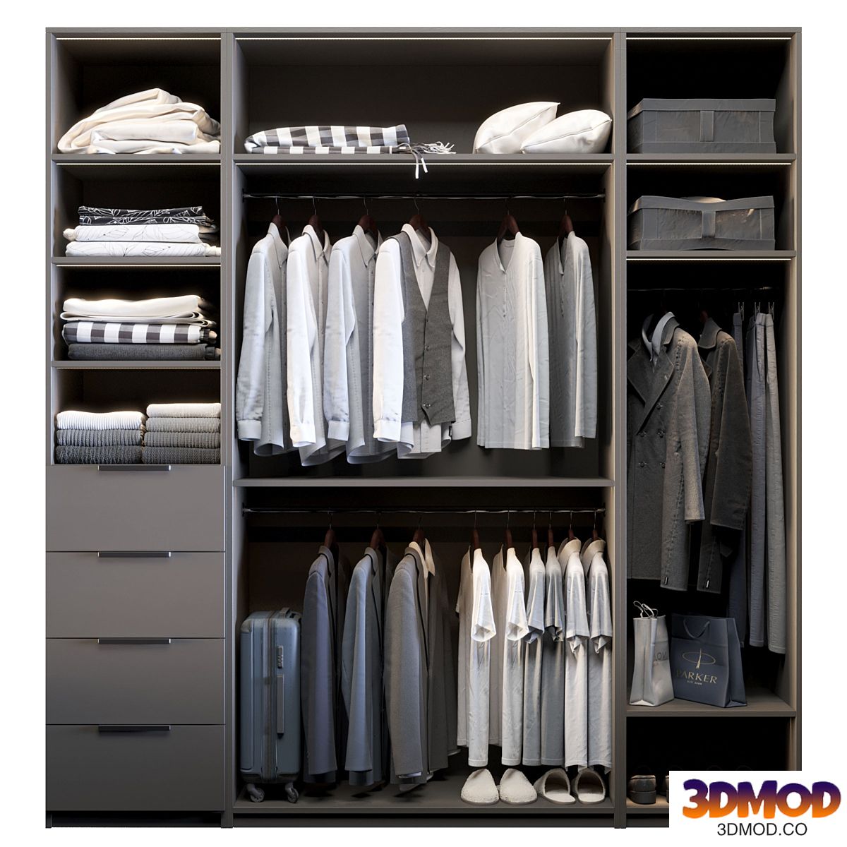 Wardrobe with filling 2