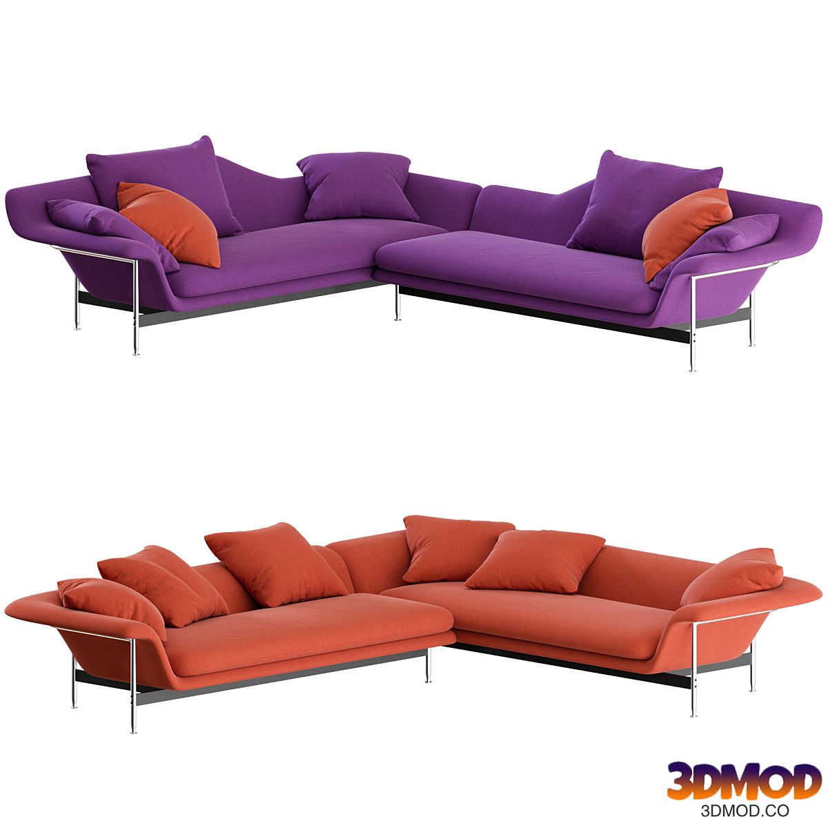 Esosoft Sofa L Shape by Cassina