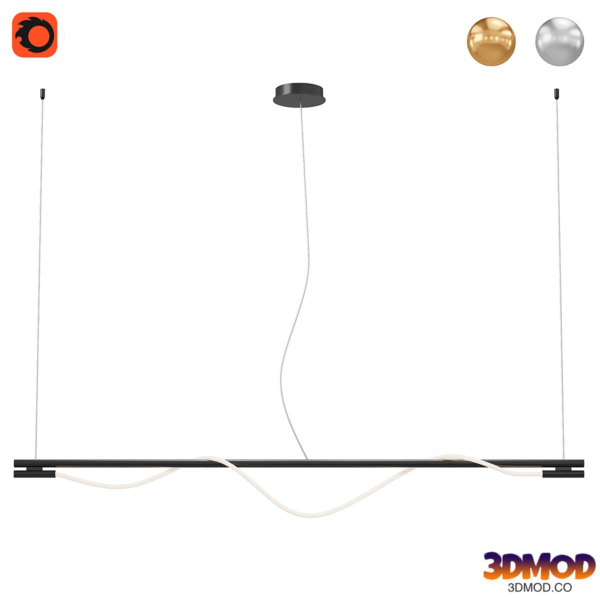 Pendant lamp Tau