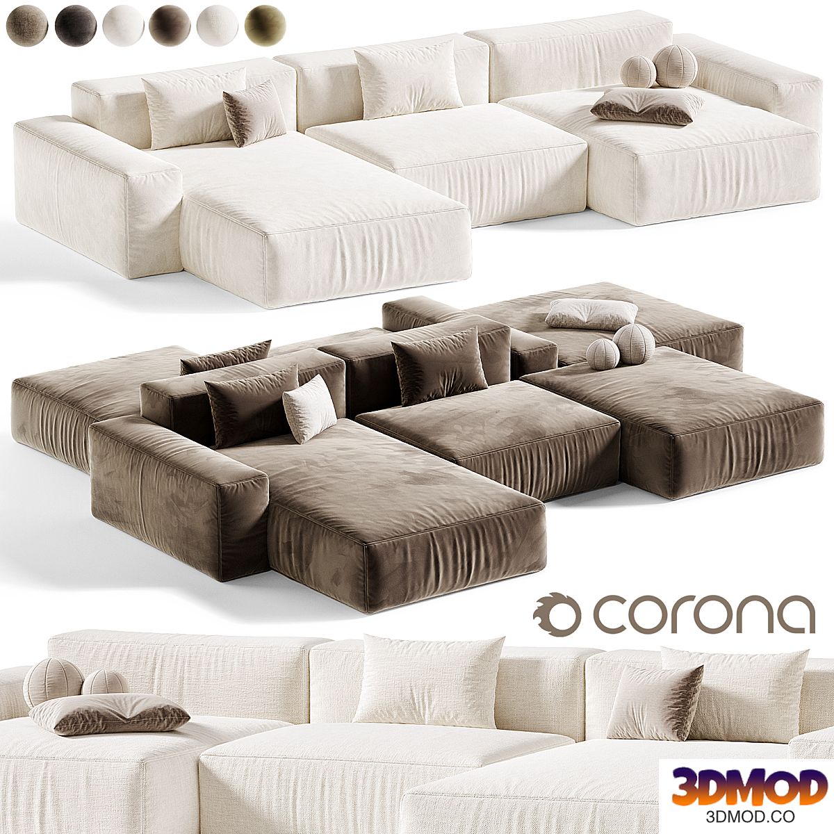 MODO Corner Sofa By Beds, modular sofa