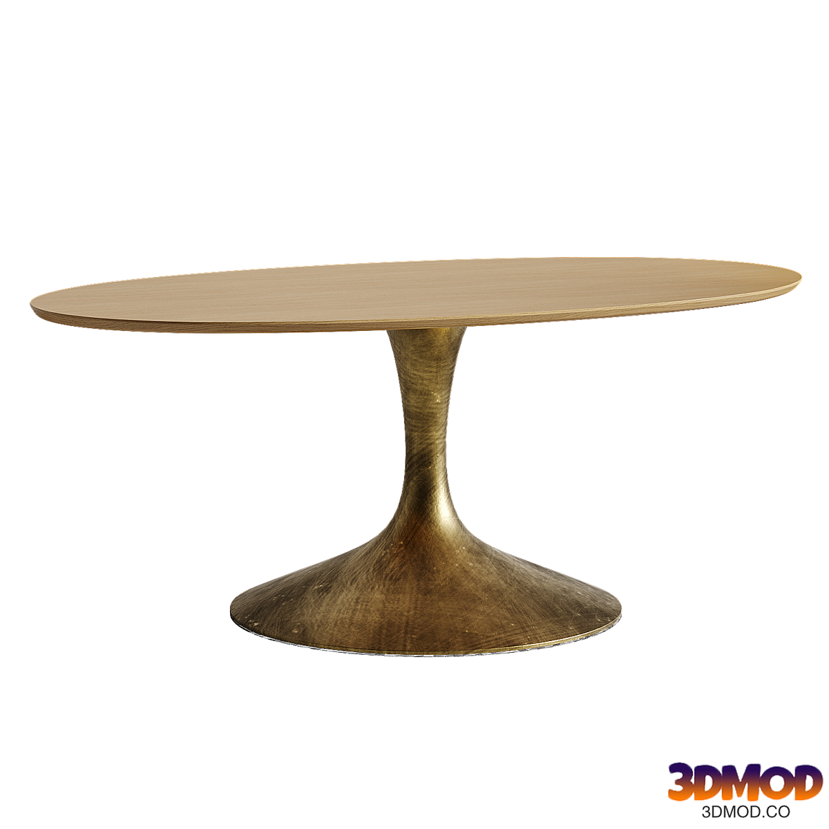 Aero Wood Oval Dining Table