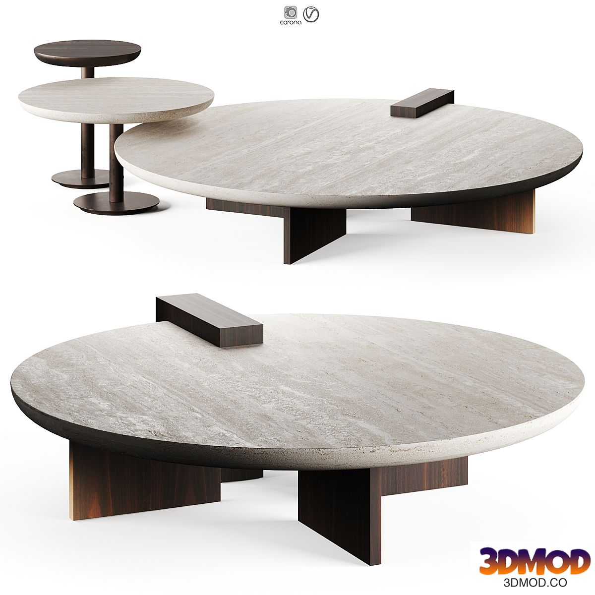 Emmemobili ANTINOMY 2025 Coffee Tables Round