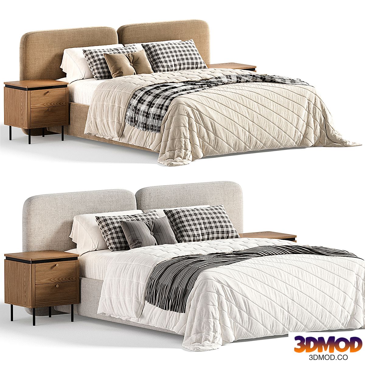 Tadao bed with compartment