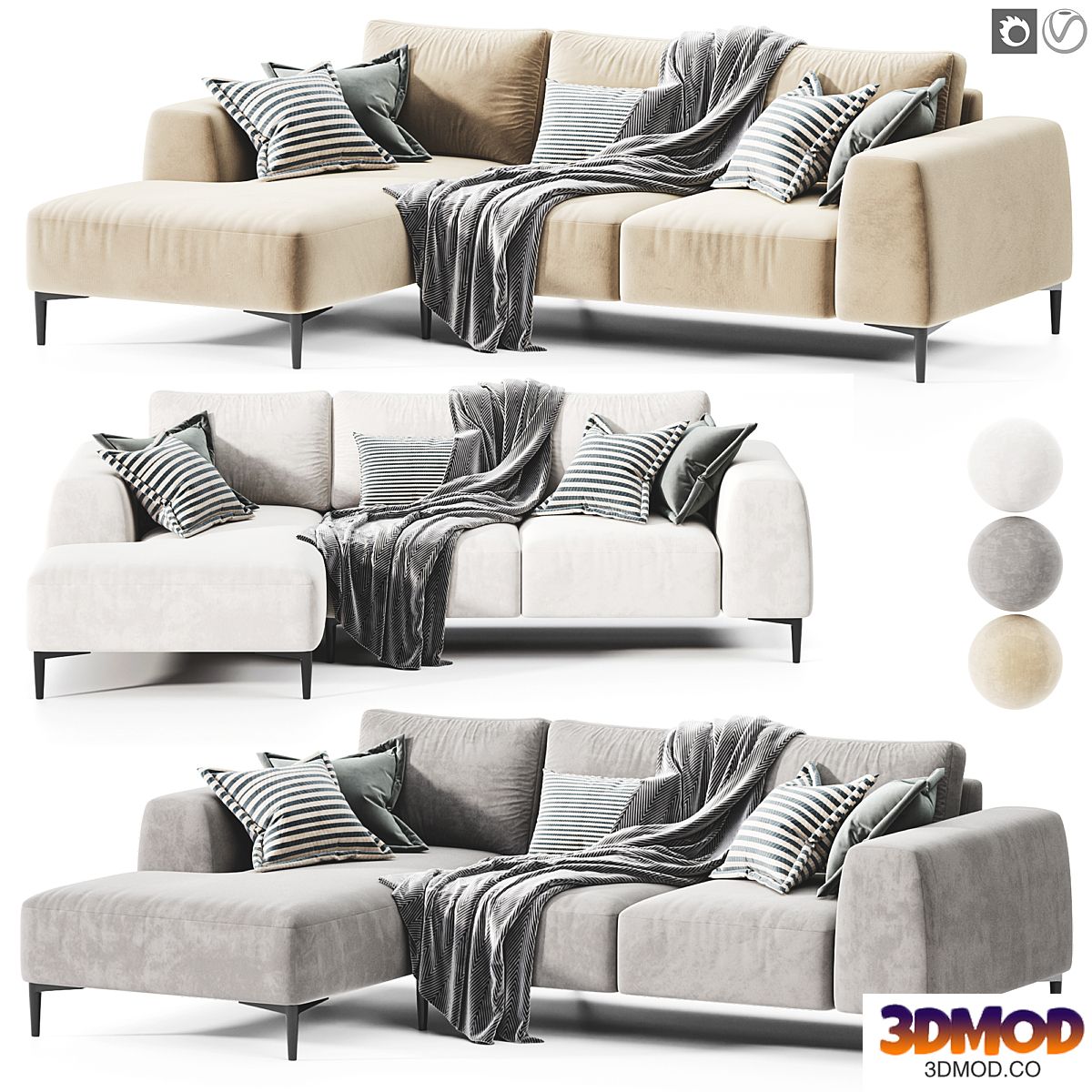 Corner sofa Cloud