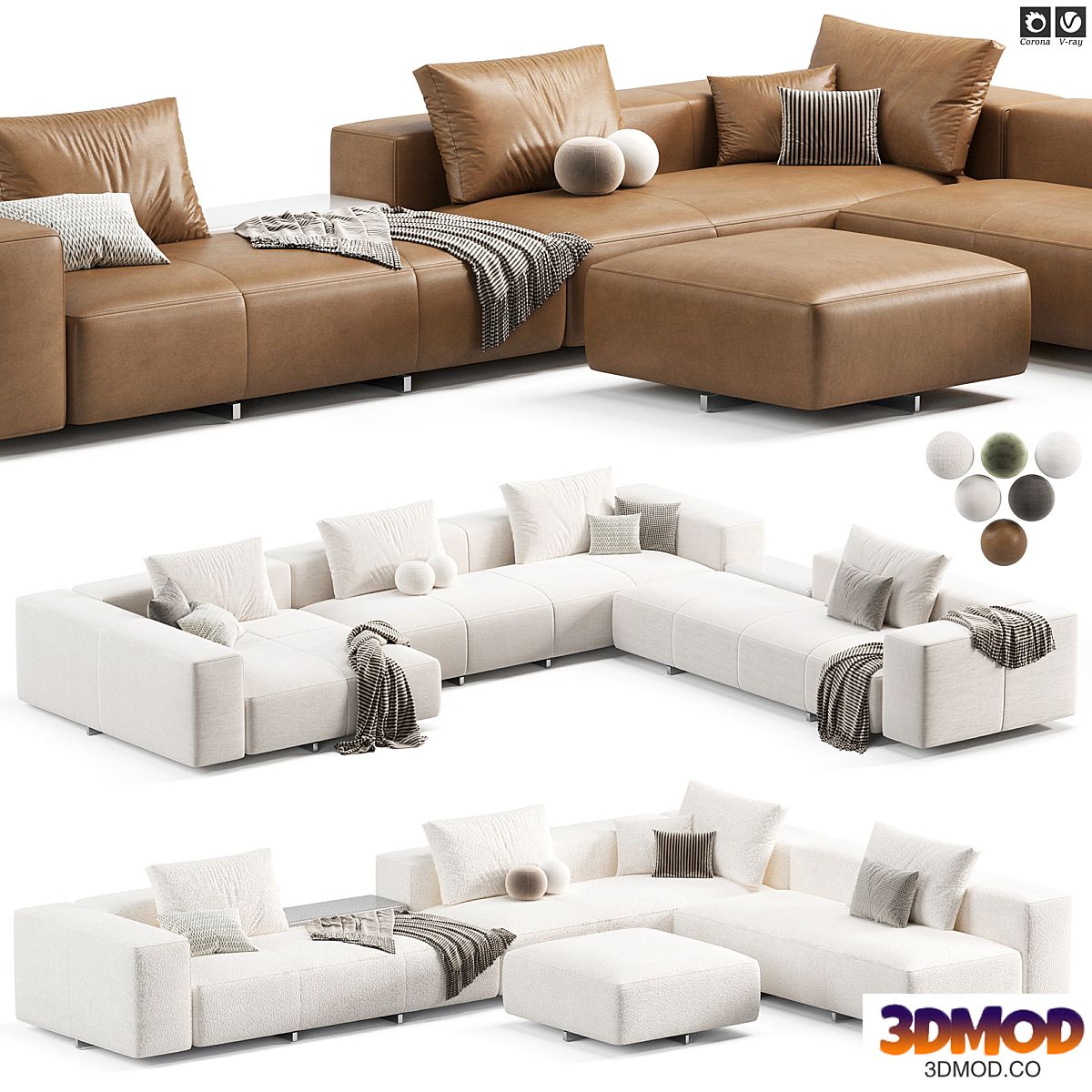 Minotti Yves Corner Sofa