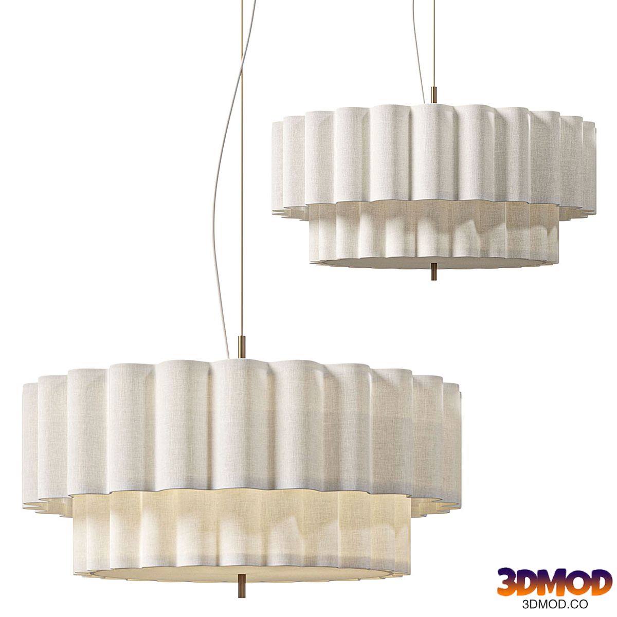 Folia Fabric Pendant Light